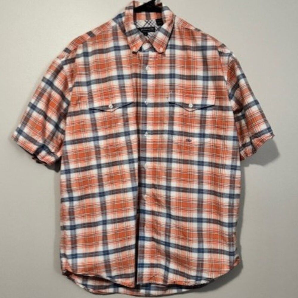 USED Men's Roper Western Short Sleeve Button Down Shirt Size Medium